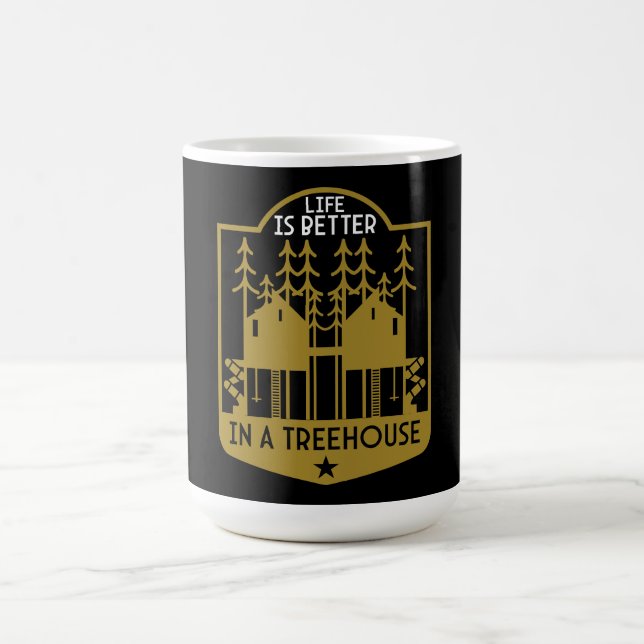 Caneca Mágica Roupa De Treehouse E Decoração (Center)