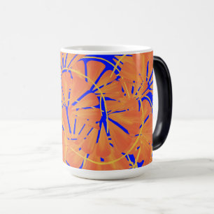 Caneca Mágica Royal Blue E Citrus Orange Art Design