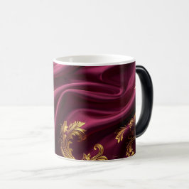 Caneca Mágica Royal Burgundy & Gold Majestic Filigree mug