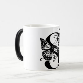Caneca Mágica S Alphabet black butterfly