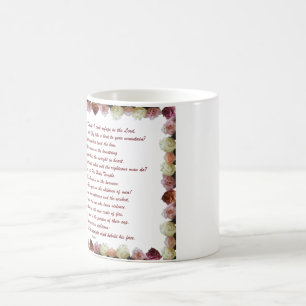 Caneca Mágica Salm 11, Escritura, Verso Da Bíblia,