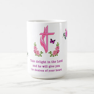 Caneca Mágica Salmos 37:4 Deleite-se no Senhor 