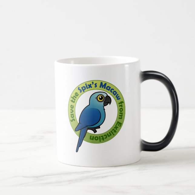 Caneca Mágica Salvar o Macaw do Spix da extinção (Direita)