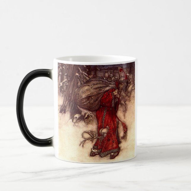 Caneca Mágica Santa Claus Arthur Rackham (Esquerda)