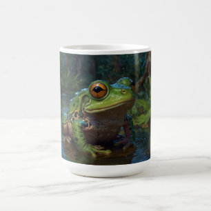 Caneca Mágica Sapo de árvore em uma cena de vida selvagem de pon