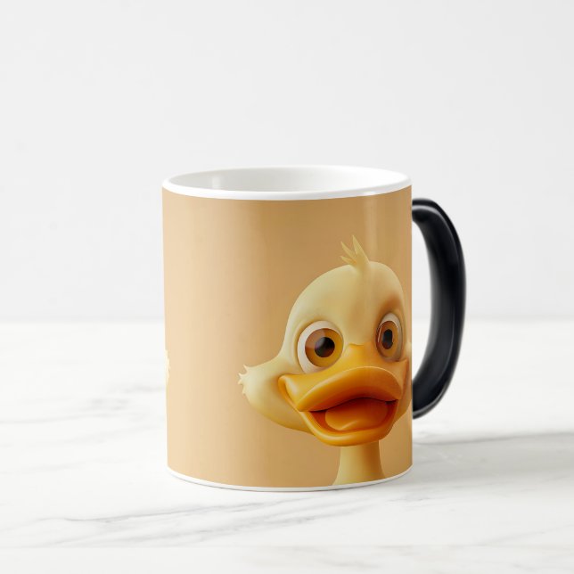 Caneca Mágica Sarcastic Duck Face 3D (Frente Esquerda)