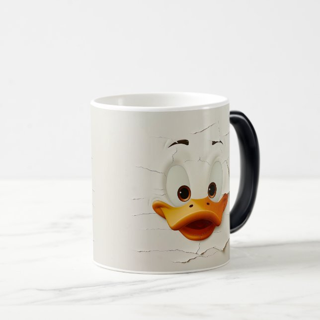 Caneca Mágica Sarcastic Duck Face 3D (Frente Esquerda)
