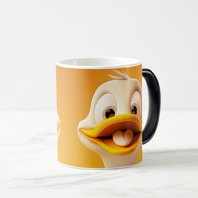Caneca Mágica Sarcastic Duck Face 3D (Frente Esquerda)