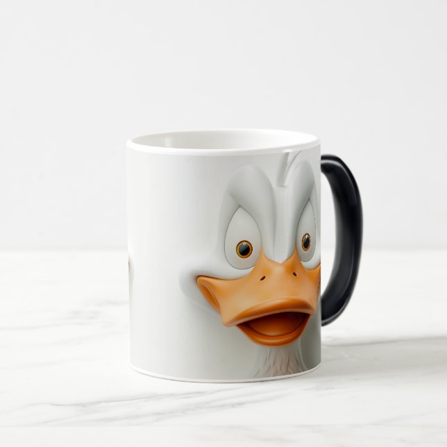 Caneca Mágica Sarcastic Duck Face 3D (Frente Esquerda)