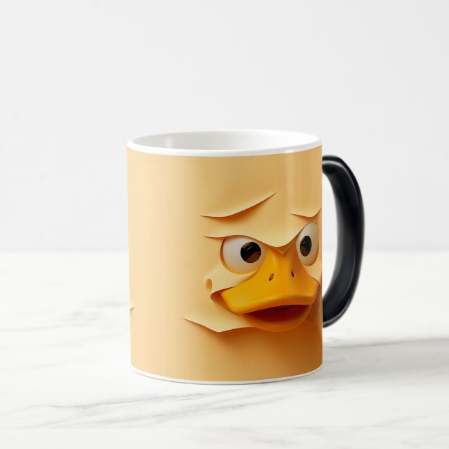 Caneca Mágica Sarcastic Duck Face 3D (Frente Esquerda)