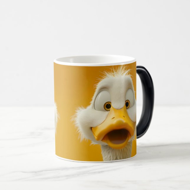 Caneca Mágica Sarcastic Duck Face 3D (Frente Esquerda)