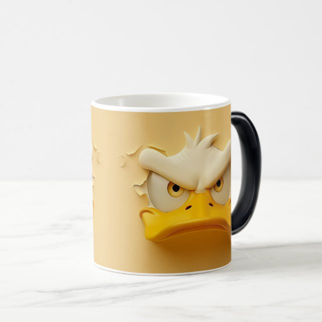 Caneca Mágica Sarcastic Duck Face 3D (Frente Esquerda)