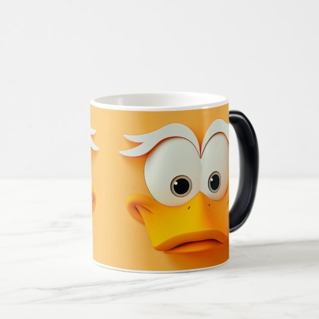 Caneca Mágica Sarcastic Duck Face 3D (Frente Esquerda)