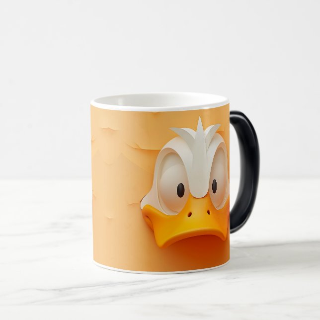 Caneca Mágica Sarcastic Duck Face 3D (Frente Esquerda)