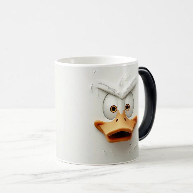 Caneca Mágica Sarcastic Duck Face 3D (Frente Esquerda)