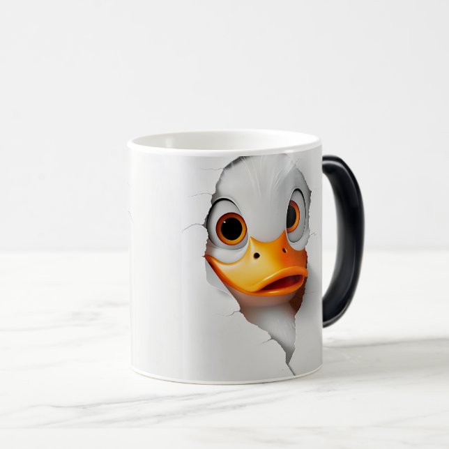 Caneca Mágica Sarcastic Duck Face 3D (Frente Esquerda)