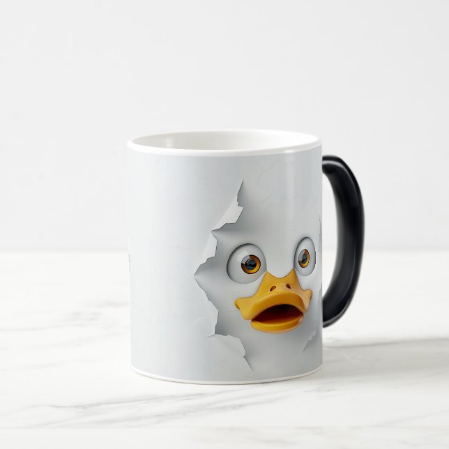 Caneca Mágica Sarcastic Duck Face 3D (Frente Esquerda)