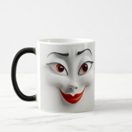 Caneca Mágica Sarcastic Women Face with Red Lips