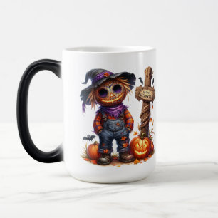 Caneca Mágica Scarecrow Spooky Halloween Mug