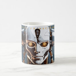 Caneca Mágica Sci-Fi White Gold Android Deus Ex Machina