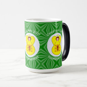 Caneca Mágica Scot Lion Rampant Angel Flag Personalize