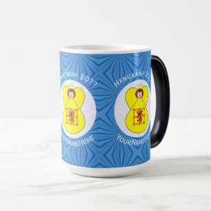 Caneca Mágica Scot Lion Rampant Angel Hanukkah Flag Personalizad