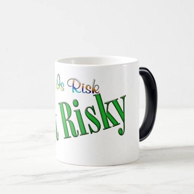 Caneca Mágica Seja Arriscado (Frente Esquerda)