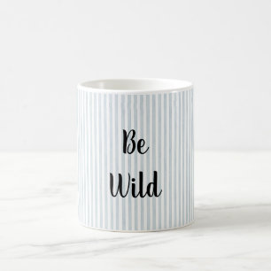 Caneca Mágica Seja Listras Azuis Selvagens