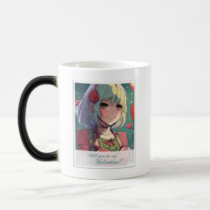 Caneca Mágica Seja Meu Namorado no Estilo Mangá 33420