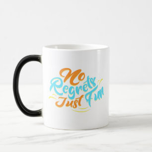 Caneca Mágica Sem Arrependimentos, É Divertido! - Mão Vibrante C