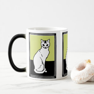 Caneca Mágica Sentado Cat Julie de Graag Art Nouveau