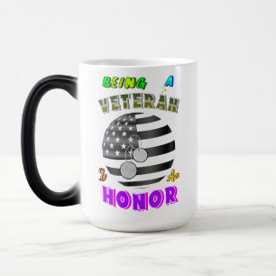 Caneca Mágica Ser Veterano É Uma Honra