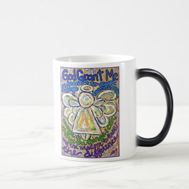 Caneca Mágica Serenity Prayer Angel Mug ou Cup (Direita)