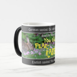 Caneca Mágica Seu velho rabisco de medo - bobo traduzido alemão!