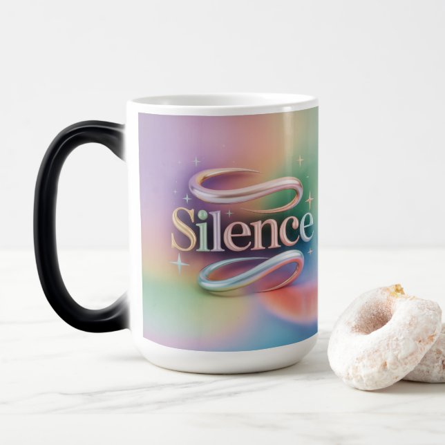 Caneca Mágica Silence Meditation Pastel Starry Morphing Mug (Com Donut)