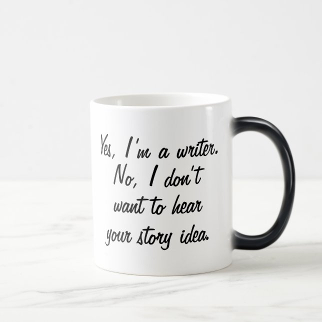 Caneca Mágica Sim, eu sou um escritor (Direita)