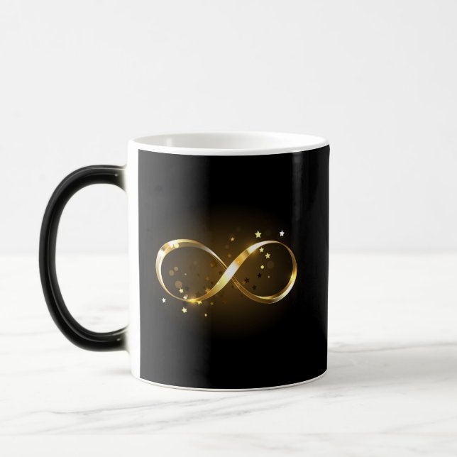 Caneca Mágica Símbolo Infinity do ouro (Esquerda)
