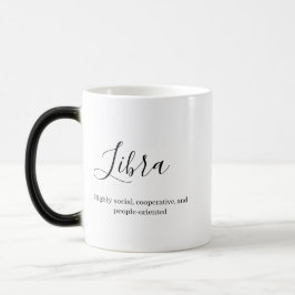Caneca Mágica "Símbolo personalizado Libra Zodiac Nome e caracte