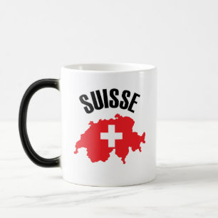 Caneca Mágica Sinalizador de Mapa de Suiça do Suisse