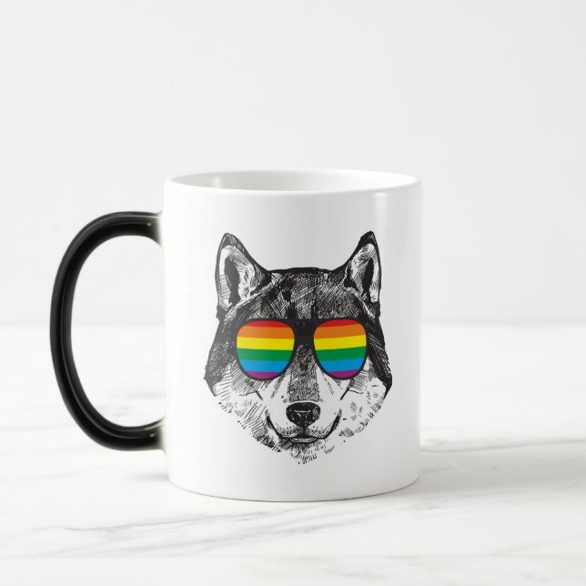 Caneca Mágica Sinalizador de Orgulho gay de Lgbt WOLF (Esquerda)