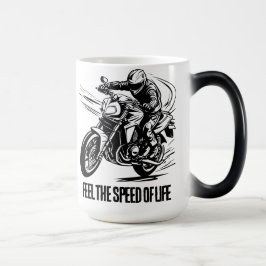 Caneca Mágica Sinta a Velocidade da Vida, Corredor em Movimento