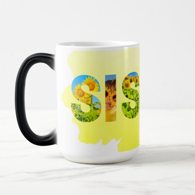 Caneca Mágica Sister Sunflower Magic Mug (Esquerda)