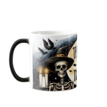 Skeleton Trick ou Tratar Morph Mug