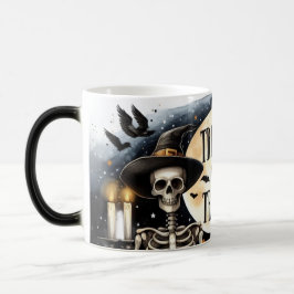 Caneca Mágica Skeleton Trick ou Tratar Morph Mug
