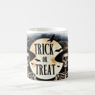 Caneca Mágica Skeleton Trick ou Tratar Morph Mug