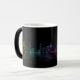 Caneca Mágica Skyline à Noite
