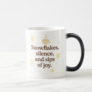 Caneca Mágica Snowflakes, Silence, and Sips of Joy | Cozy Winter