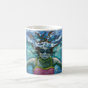 Caneca Mágica Sob Natação de água