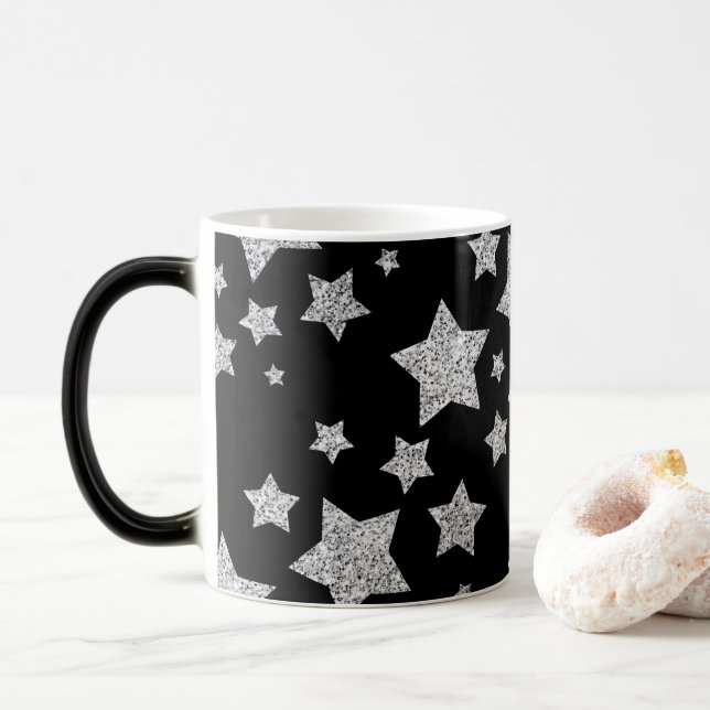 Caneca Mágica Stars de Prata Sparkasse Padrão de Natal (Com Donut)