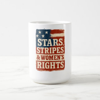 Caneca Mágica Stars, Stripes & Women’s Rights Distressed Flag